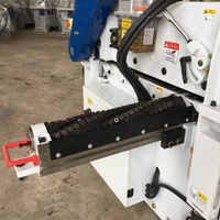 Raboteuse industrielle automatique double face pour le travail du bois, robuste, avec tête de coupe droite, 18 kW, largeur de rabotage 420 mm