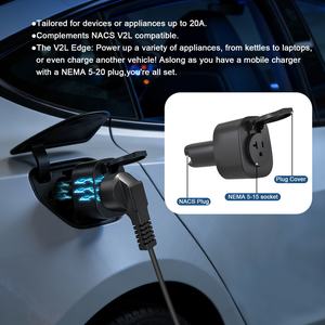Adaptateur de déchargeur de véhicule électrique portable NACS V2L vers <span class=keywords><strong>prise</strong></span> NEMA 5-20 |   Adaptateur d'alimentation véhicule-chargeur 125V 20A <span class=keywords><strong>pour</strong></span> le <span class=keywords><strong>camping</strong></span> et les situations d'urgence - Product Image 3