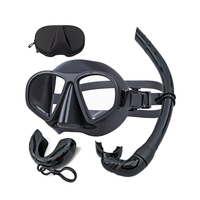 Ensemble de tuba personnalisable Aloma avec lunettes de plongée gratuites Nouveau cadre en alliage d'aluminium Caractéristiques étanches pour l'apnée de la plongée sous-marine