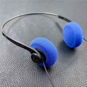 Wholesale <strong>Price</strong> <strong>Aviation</strong> <strong>Headset</strong> F003 Mini Light Sponge Vintage Headphones Photo Decoration Earbud Wired Earphones Headphone - Product Image 4