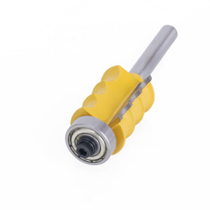 Three Beaded Router Bit 1/4 Inch Shank Carbide Tipped For Woodworking <b>Milling</b> <b>Cutter</b> - Product Image 2