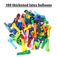 Ballons de fête de 5 pouces, lot de 100 ballons en latex, mini ballons pour décorations de fête d'anniversaire, ballons colorés à l'hélium, en vrac
