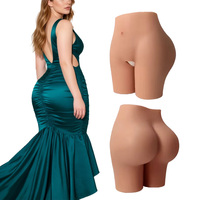 Pantalones de silicona de 1.6 cm de grosor para realzar glúteos, control de abdomen, ropa interior femenina, levantador de glúteos, moldeador de caderas.