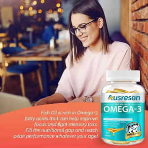 Ausreson oem/odm น้ำมันปลาโอเมก้า3 1000มก. 500มก. ซอฟต์เจลแคปซูลอาหารเสริมฮาลาลซอฟเจลโอเมก้า3 - Product Image 3