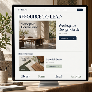 Desarrollo de Sitios Web Personalizados para Descarga de Recursos de Generación de Clientes B2B para Web y Móvil con Biblioteca de Recursos y Descarga Controlada LionCreate - Product Image 2