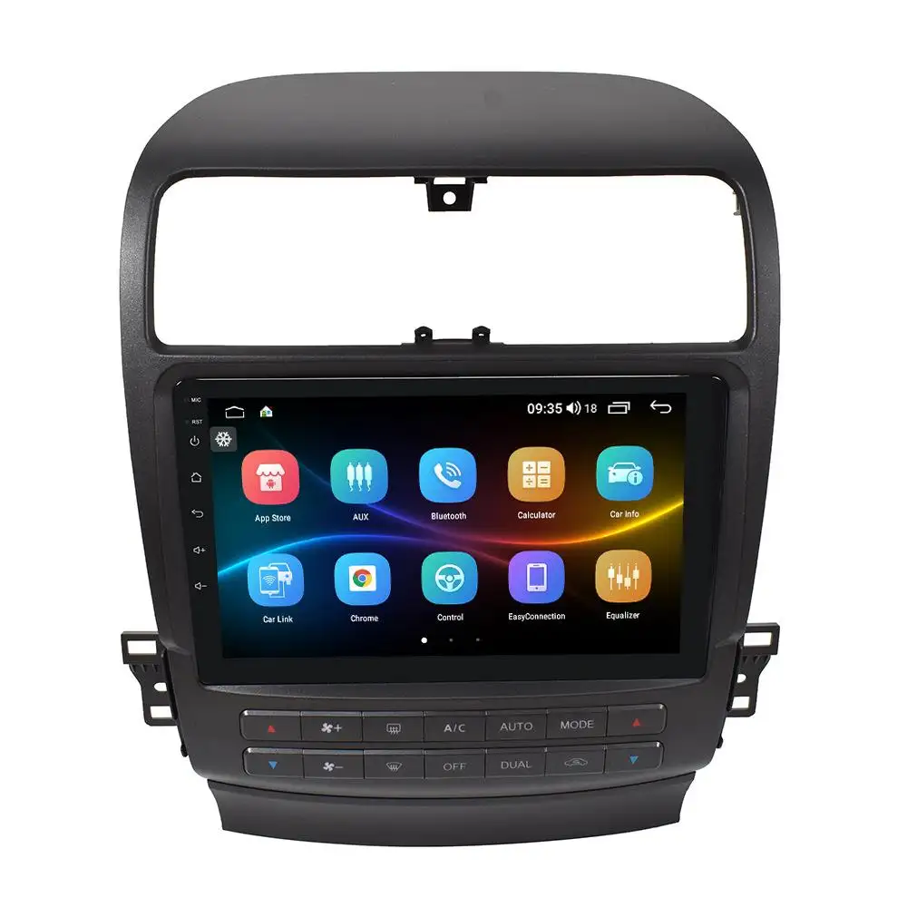 IPS ekran araç oto araba radyolar GPS navigasyon Carplay Acura TSX 2004-2008 Stereo 9 inç ekran 3D dijital Panel