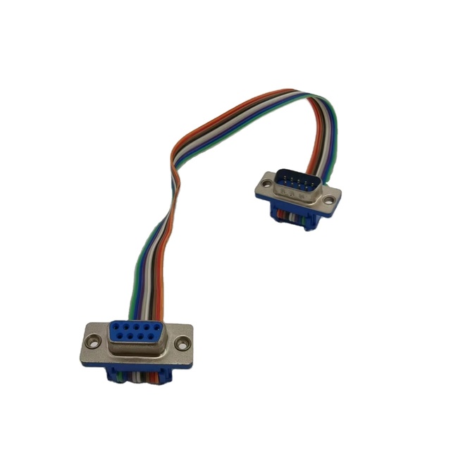 DB9 Female to Male RS232 Serial Extension Cable 9 Pin D-Sub Molded Strain Relief Straight Through Cord for PLC Computer Printer