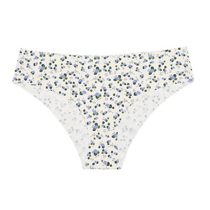 กางเกงในไร้รอยต่อผ่าครึ่งแบบไร้รอยต่อของผู้หญิงกางเกงในฮิปสเตอร์เอวต่ำแบบระบายอากาศได้ดีมีลวดลายสีพื้นในชีวิตประจำวัน - Product Image 4