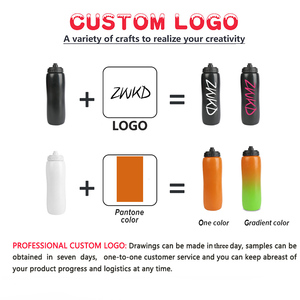 Bouteille d'eau <span class=keywords><strong>de</strong></span> <span class=keywords><strong>sport</strong></span> en plastique professionnelle <span class=keywords><strong>de</strong></span> 1000 ml à grande capacité, facile à saisir et compressible, pour le cyclisme, l'entraînement et le fitness - Product Image 2