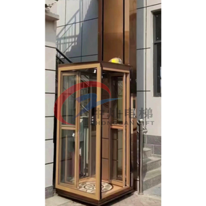 Outdoor 2-4 Floor Hydraulic Glass Cabin Compact Home <strong>Lift</strong> Shaftles Personal Residential House Elevators - Product Image 2
