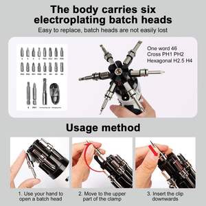 ไขควงไร้สาย Oem Professional 36v พร้อมไฟ LED 180 องศา °   หัวเปลี่ยนเร็วแบบหมุนได้ 19 บิต 6 หัว รองรับ OEM - Product Image 3