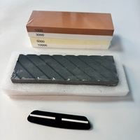 Práctica piedra de afilar de doble cara para el hogar, para afilar cuchillos de acero inoxidable y utensilios de cocina de acero al carbono.