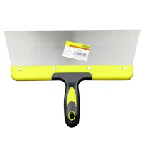 Couteau à ruban pour cloisons sèches en acier inoxydable, spatule à gratter pour la finition du plâtre des cloisons sèches