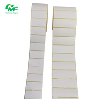 Étiquette adhésive PET 40x30mm, autocollante durable pour l'identification des actifs industriels, rouleau pour imprimante thermique 4*6