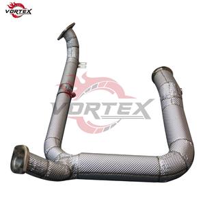 ท่อแคทดาวน์ไพพ์ Vortex 304 แบบไหลสูง สำหรับ Porsche 718 Boxster Cayman 2.5T ปี 2016–2023 พร้อมแผ่นกันความร้อน ไม่แสดงไฟเตือน Check Engine - Product Image 2