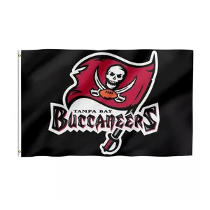 NFL 프로모션 제품 탬파 베이 Buccaneers 플래그 3x5 ft 100% 폴리 에스터 사용자 정의 탬파 베이 Buccaneers 플래그