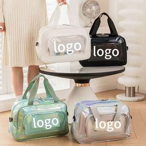 Sac à bandoulière imperméable pour femme, coloré au laser, avec séparation sec/humide, idéal pour les voyages, la natation, le fitness, la plage - Product Image 4