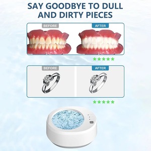 Máquina de limpieza ultrasónica de 49Khz, máquina de limpieza de gran capacidad de 350ML, gafas, joyería, limpiador profesional para el hogar - Product Image 3