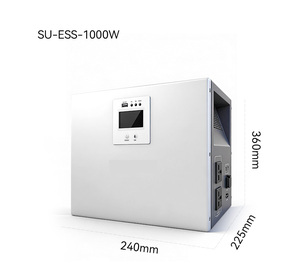Station d'alimentation solaire portable tout-en-un 300W 896WH 500W 1000WH 1000W 2048WH, générateur solaire ess, système de stockage d'énergie - Product Image 4