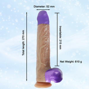 Đồ chơi tình dục dương vật giả bằng silicon mềm mại, giao hàng nhanh, thân thiện với da, chân thực, có đế hút chắc chắn dành cho quý ông - Product Image 2