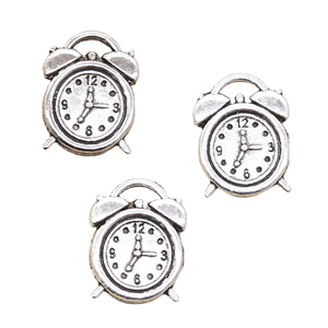 <span class=keywords><strong>Horloge</strong></span> à breloques 17x13mm fabrication à la main, pendentifs vintage de couleur argent tibétain, bricolage pour bracelet collier - Product Image 1