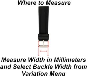 Black Color Wide Thick Stainless Steel Buckle Set For Mm Mm Mm Mm Watch Straps Bands <b>Purses</b> Bags Hardware - Product Image 3