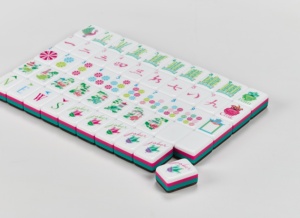 커스텀 모델 179 4단 모던 아메리칸 마작 160개 아크릴 타일 레오파드 & 거북이 무늬 디자인 휴대용 고급 마작 세트 - Product Image 4