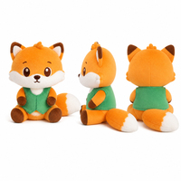 Lindo Peluche de Zorro, Animal de Peluche Suave con Cola Esponjosa, Adorable Zorro de Piel Sintética para Decoración del Hogar, Venta al por Mayor con Bordado Personalizado
