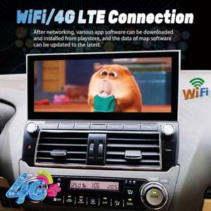 Pour Toyota Land Cruiser Prado 150 LC150 2014-2017 128 Go Autoradio Android Lecteur Multimédia Vidéo GPS Stéréo Écran Tactile 12,3 pouces - Product Image 3