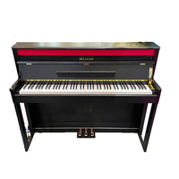 Portable Compact Musical Instrument Keyboard Piano with Exquisite Craftsmanship Black Digital Piano (Plastic)