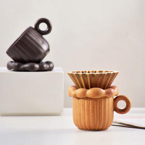 <span class=keywords><strong>Vintage</strong></span> viktoria nischen Porzellan umwelt freundliche Kaffeetasse Untertasse Set 250ml High Aesthetic Home Hotel Homes tay Kreatives Paar Design - Product Image 3