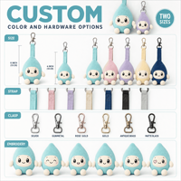 Jouet en peluche personnalisé OEM ODM, animal en peluche, mascotte, porte-clés Dewdrop Serum Buddy, cadeau promotionnel pour les soins de beauté et les entreprises