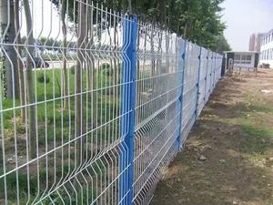 High Quality Galvanized Steel PVC Coating 3D Bending Curved Garden Farm Security Fence Welded Wire Mesh Panel Gate Square