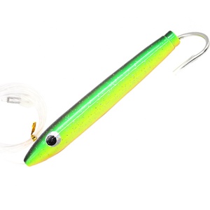 Leurres de pêche à la traîne en eau salée bouchons de cèdre pour thon 4 "6" 8 "bouchons de pêche leurre en bois cèdre naturel entièrement gréé - Product Image 1