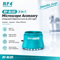 Lampe RF4 BL05 + BL07 et objectif intégrés +0.48X, lentille auxiliaire Barlow, accessoires pour microscope stéréo