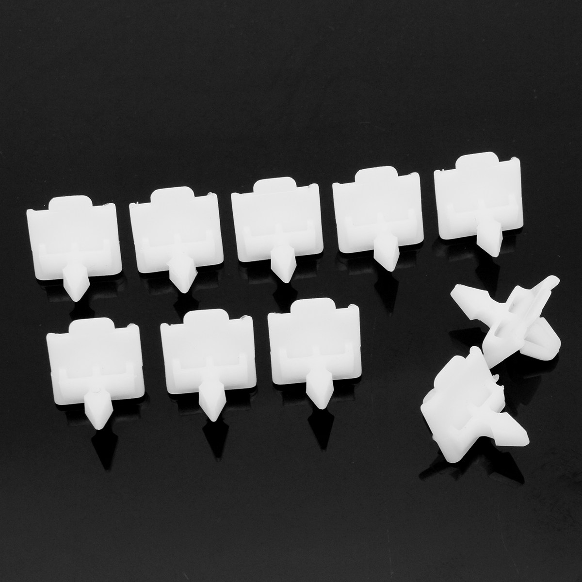 50 Clips Plastique Sans Filetage Pour Mercedes W201 W124 190D 260E - Fixation Pare-chocs, Passages De Roues, Panneaux