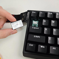 Clavier MADLIONS MAD68 noir et jaune, touches profilées, interrupteurs magnétiques Po, clavier de jeu PRO 8000Hz pour le jeu