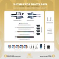 Éclairage LED Intérieur pour Voiture RAV 4 2025-2026 avec Fonction Capteur Musical, Contrôle par APP, Interrupteur et Commande Vocale