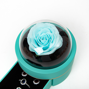 Caja de Joyería de Lujo Zebopak con Rosa Eterna y Cajón, Caja de Regalo con Flor Preservada y Logotipo Personalizado para el Día de San Valentín, Venta al Por Mayor - Product Image 3