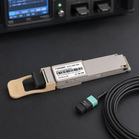 Transceiver NVIDIA compatible 400G QSFP112 SR4 400GBASE-SR4 850nm PAM4 MPO-12 pour cluster GPU IA et réseaux HPC OM4