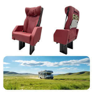 Ghế lái xe nhà di động hạng sang bọc PVC cao cấp JDA, ghế thuyền trưởng RV có bàn gấp, ghế hành khách xoay cho xe cắm trại - Product Image 2