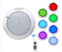 Lampe LED pour piscine LanVol A/DC12V basse tension 18W RGB avec télécommande, étanche IP68, montage mural, pour piscine creusée et spa, garantie 2 ans