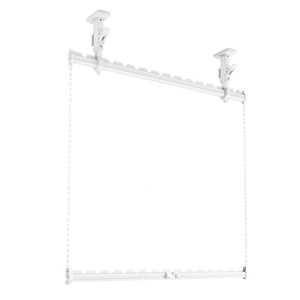 Hanging <b>Clothes</b> Drying <b>Rack</b> Double Layer Wall Mounted Space Saving Fixed Balcony Drying <b>Rack</b> Rectangle Shape - Product Image 1