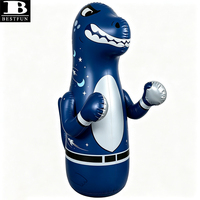 Sac de frappe gonflable écologique pour enfants, sac de boxe dinosaure autoportant pour tout-petits, idéal pour le fitness