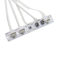 Dual USB 3.0 Port Slot Plate Adapter Panel Cable Female Screw to Motherboard USB 3.1 Front Panel Mounted Extension Cable