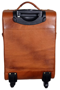 Sac à roulettes en cuir PU, sac de <span class=keywords><strong>cabine</strong></span> d'aéroport, <span class=keywords><strong>bagage</strong></span> de week-end avec roues, cadeau pour lui, <span class=keywords><strong>bagage</strong></span> touristique - Product Image 3