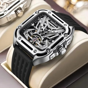 Montres-bracelets pour hommes Mark Fairwhale FW-6530, bracelet en silicone, étanches, mode, mouvement mécanique automatique pour hommes - Product Image 2