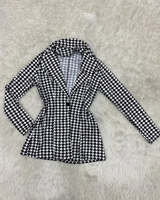 Vente en gros sur mesure blazer tendance nouvelle haute qualité hiver épais chaud femmes manteau court vestes