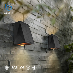Lámpara de Pared Exterior Impermeable GCOTS, Lámpara de Pared LED Solar Luminosa para Jardín, Valla, Pared Exterior - Product Image 2