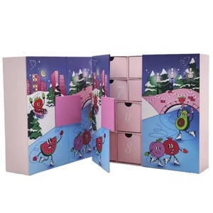 Caja de Calendario de Adviento de Cartón Personalizada, 12 Cajones, Caja de Regalo Rígida para Navidad, Cosméticos y Manualidades - Product Image 2